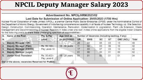 Salary: Deputy Manager in United States 2023 .